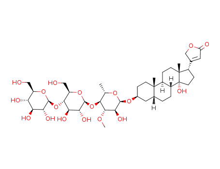 Molecular Structure of 114590-45-3 (17α-digitoxigenin β-Cellobiosyl-(1*4)-α-L-thevetoside)