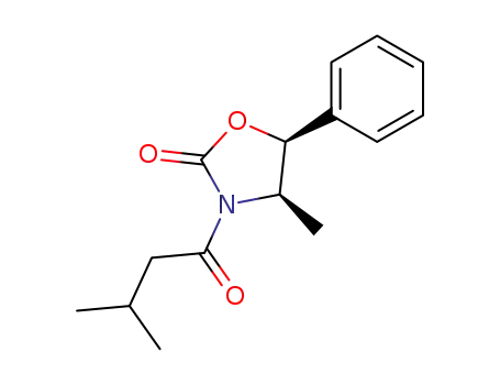 Molecular Structure of 107599-99-5 ((4R,5S)-(+)-3-[3-methyl-1-oxobut-1-yl]-4-methyl-5-phenyl-2-oxazolidinone)