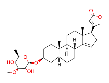 Molecular Structure of 14364-82-0 (14-dehydrodigitoxigenin 3-O-β-D-digitaloside)