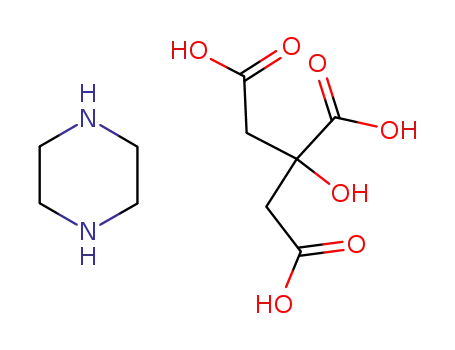 Molecular Structure of 14396-16-8 (Piperazine citrate)