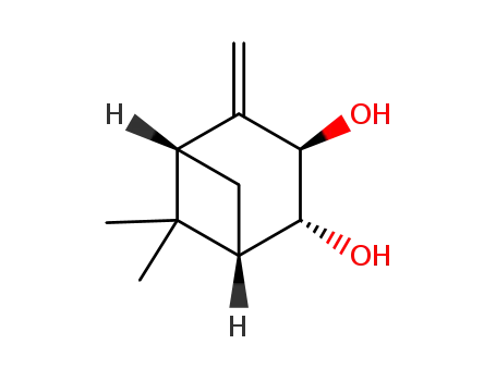 Molecular Structure of 1611440-52-8 ((1S,2R,3R,5R)-6,6-dimethyl-4-methylidenebicyclo[3.1.1]heptane-2,3-diol)