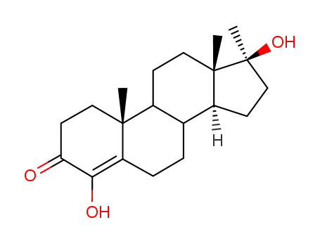 Molecular Structure of 145841-84-5 (4-Hydroxy-17α-methyl-testosteron)
