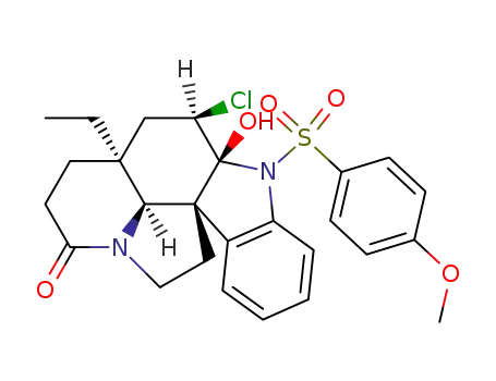 3β-chloro-2β-hydroxy-1-<(p-methoxyphenyl)sulfonyl>aspidospermidin-8-one
