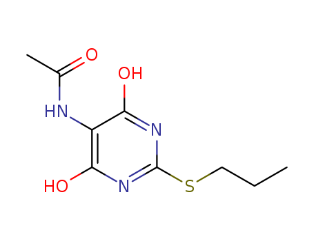 N-(4,6-dihydroxy-2-(propylthio)pyrimidin-5-yl)acetamide