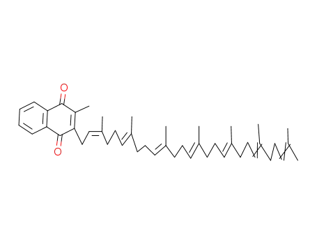 Molecular Structure of 13425-62-2 (2-Methyl-3-(3,7,11,15,19,23,27-heptamethyl-2,6,10,14,18,22,26-octacosaheptenyl)-1,4-naphthoquinone)