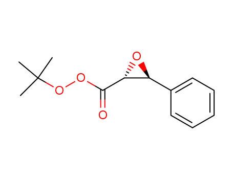 Molecular Structure of 370084-23-4 (Oxiranecarboperoxoic acid, 3-phenyl-, 1,1-dimethylethyl ester, (2R,3S)-)