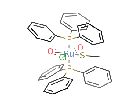 cis,cis,trans-Cl((Et)thiolato)(carbonyl)2(triphenylphosphine)2ruthenium(II)
