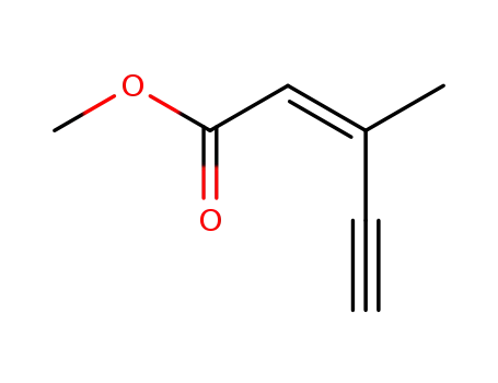 Molecular Structure of 99708-52-8 (2-Penten-4-ynoic acid, 3-methyl-, methyl ester, (Z)-)