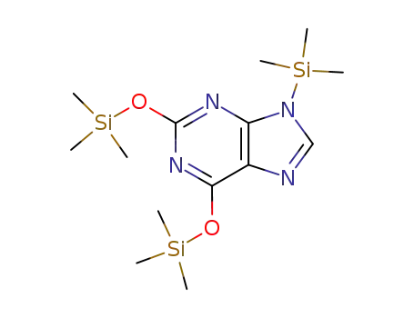 Molecular Structure of 18551-03-6 (9-(Trimethylsilyl)-2,6-bis(trimethylsiloxy)-9H-purine)