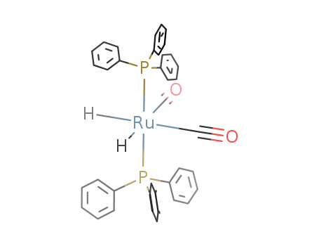 Molecular Structure of 239076-83-6 (cis-RuH<sub>2</sub>(CO)2(PPh<sub>3</sub>)2)