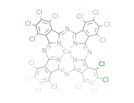 Molecular Structure of 14832-14-5 (PIGMENT GREEN 7)