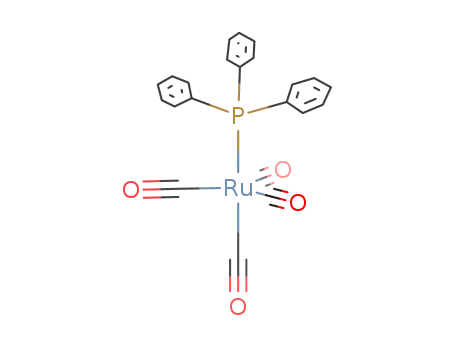 Molecular Structure of 33635-52-8 (ax-Ru(CO)4(P(C<sub>6</sub>H<sub>5</sub>)3))