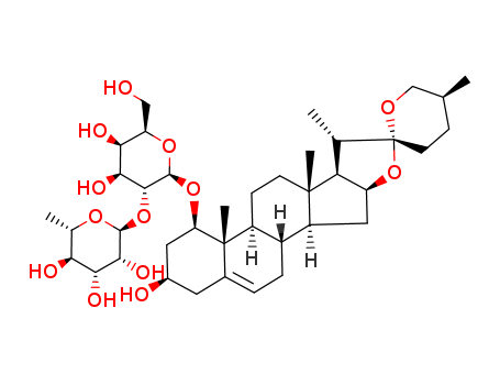Molecular Structure of 107195-78-8 (b-D-Galactopyranoside, (1b,3b,25S)-3-hydroxyspirost-5-en-1-yl 2-O-(6-deoxy-a-L-mannopyranosyl)- (9CI))