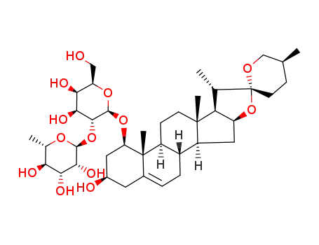 Molecular Structure of 107195-78-8 (b-D-Galactopyranoside, (1b,3b,25S)-3-hydroxyspirost-5-en-1-yl 2-O-(6-deoxy-a-L-mannopyranosyl)- (9CI))