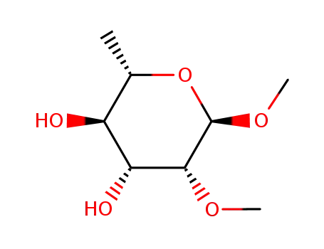 Molecular Structure of 59981-27-0 (Methyl 6-Deoxy-2-O-methyl-α-D-galactopyranoside)