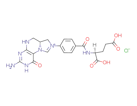 Molecular Structure of 65981-90-0 ((6R)-5,10-methylylidenetetrahydrofolic acid chloride)