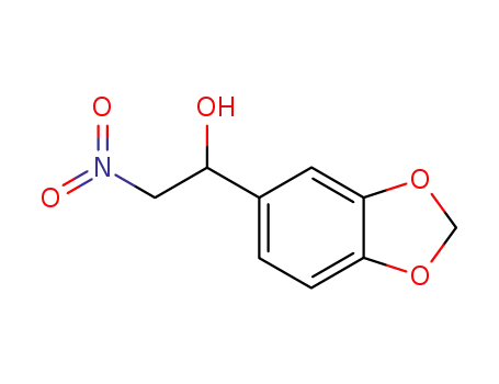 Molecular Structure of 40288-64-0 (1-(BENZO[D][1,3]DIOXOL-6-YL)-2-NITROETHANOL)