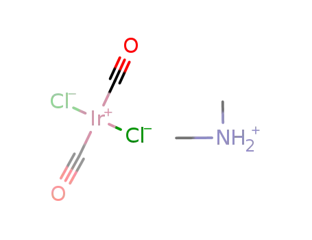 [(CH<sub>3</sub>)2NH<sub>2</sub>]<sup>(1+)</sup>*[IrCl<sub>2</sub>(CO)2]<sup>(1-)</sup>=[(CH<sub>3</sub>)2NH<sub>2</sub>](IrCl<sub>2</sub>(CO)2)