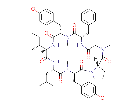 Molecular Structure of 1377420-77-3 (cordyheptapeptide E)