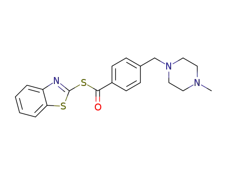 Molecular Structure of 1373517-04-4 (S-benzotrizol-2-yl-4-[(4-methylpiperazin-1-yl)methyl]benzoate)