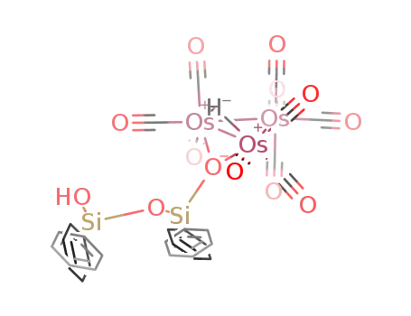 Molecular Structure of 262446-47-9 ([Os3(CO)10(μ-H)(μ-OSiPh2OSiPh2OH)])