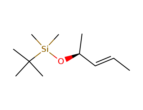 tert-Butyl-dimethyl-((E)-(S)-1-methyl-but-2-enyloxy)-silane