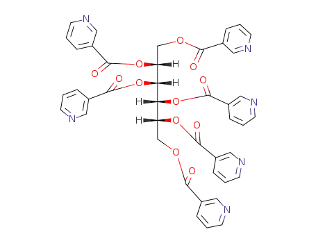 Molecular Structure of 15596-27-7 (D-mannitol hexanicotinate)