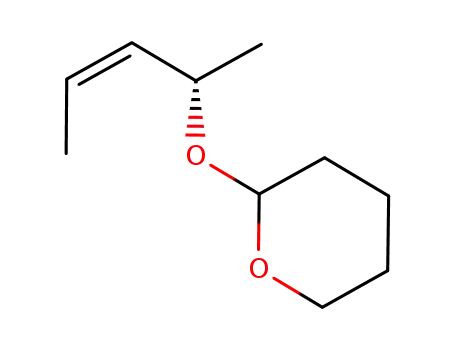 Molecular Structure of 1126011-07-1 ((2S,3Z)-2-(tetrahydropyranyloxy)pent-3-ene)