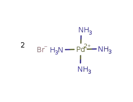 Molecular Structure of 13601-53-1 (TetraamminePalladium(II)Bromide)