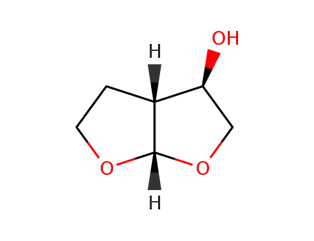 Molecular Structure of 252873-00-0 ((3R,3aR,6aS)-Hexahydrofuro[2,3-b]furan-3-ol)