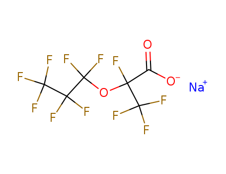Propanoic acid, 2,3,3,3-tetrafluoro-2-(heptafluoropropoxy)-, sodium salt