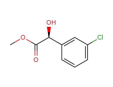 Molecular Structure of 32222-44-9 ((S)-methyl 2-(3-chlorophenyl)-2-hydroxyacetate)