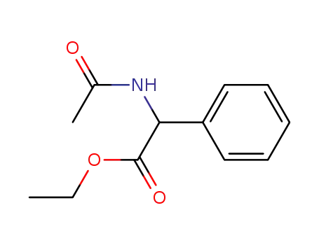 Molecular Structure of 14304-68-8 (N-Acetyl-α-phenylglycine ethyl ester)