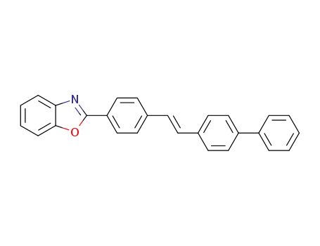 Molecular Structure of 16143-15-0 (2-[4-(2-[1,1'-biphenyl]-4-ylvinyl)phenyl]benzoxazole)