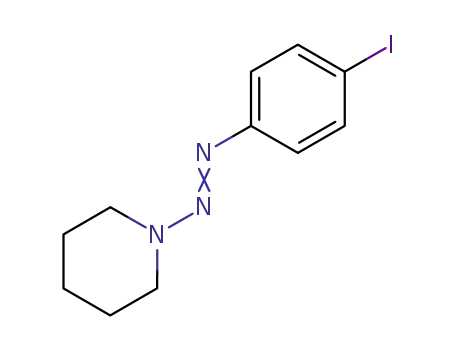 Molecular Structure of 96227-77-9 (1-((4-iodophenyl)diazenyl)piperidine)