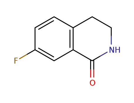Molecular Structure of 885273-83-6 (7-FLUORO-3,4-DIHYDRO-2H-ISOQUINOLIN-1-ONE)