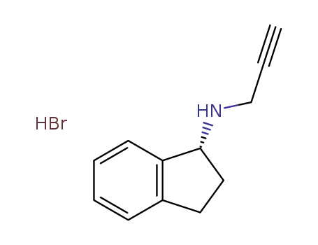 Molecular Structure of 694436-33-4 ((1R)-2,3-dihydro-N-2-propynyl-1H-indane-1-amine hydrobromide)
