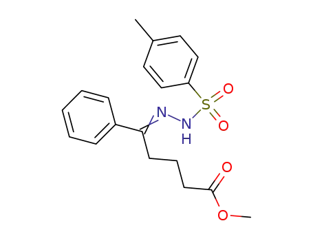 Molecular Structure of 571170-23-5 (5-phenyl-5-(p-toluenesulfonylhydrazide)methyl pentanoate)