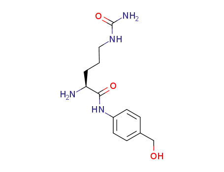 Molecular Structure of 1037794-22-1 ((S)-2-amino-N-(4-(hydroxymethyl)phenyl)-5-ureidopentanamide)