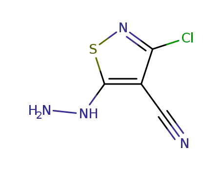 3-Chloro-5-hydrazinyl-1,2-thiazole-4-carbonitrile