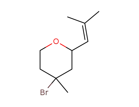 4-Bromo-4-methyl-2-(2-methyl-propenyl)-tetrahydro-pyran