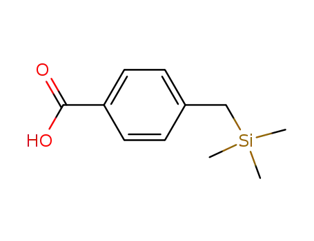 Molecular Structure of 17095-21-5 (4-<(trimethylsilyl)methyl>benzoic acid)