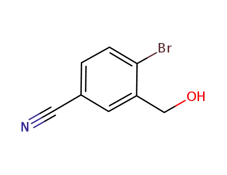 Molecular Structure of 905710-66-9 (4-Bromo-3-hydroxymethyl-benzonitrile)
