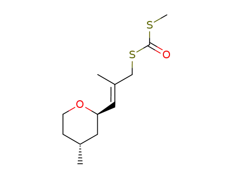 Dithiocarbonic acid S-methyl ester S-[(E)-2-methyl-3-((2R,4R)-4-methyl-tetrahydro-pyran-2-yl)-allyl] ester