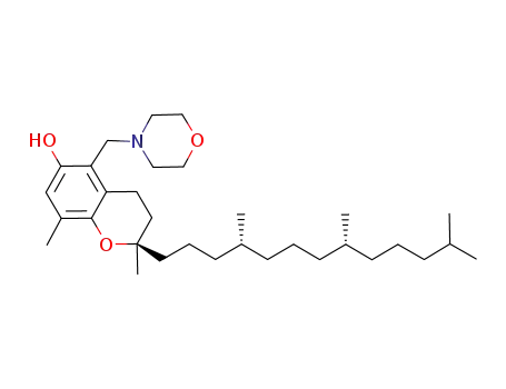 Molecular Structure of 936230-68-1 (5-(4-MorpholinylMethyl) δ-Tocopherol)