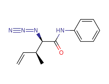 Molecular Structure of 889472-38-2 (4-Pentenamide, 2-azido-3-methyl-N-phenyl-, (2R,3S)-)