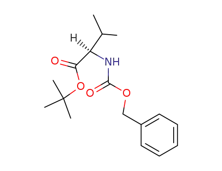 Molecular Structure of 65464-61-1 (D-Valine, N-[(phenylmethoxy)carbonyl]-, 1,1-dimethylethyl ester)