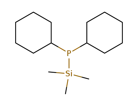 Molecular Structure of 104202-80-4 (trimethylsilyldicyclohexylphosphane)