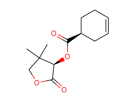 3-Cyclohexene-1-carboxylic acid,
(3R)-tetrahydro-4,4-dimethyl-2-oxo-3-furanyl ester, (1S)-