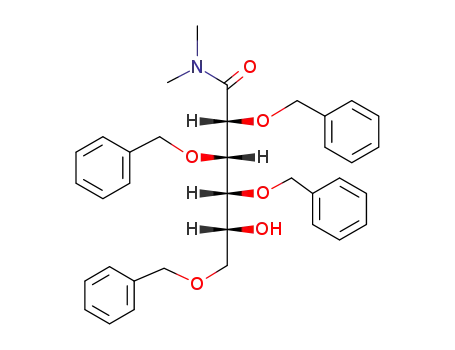 Molecular Structure of 13096-63-4 (2,3,4,6-tetrakis(benzyloxy)-5-hydroxy-N,N-dimethylhexanamide (non-preferred name))